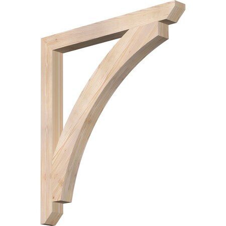 Thorton Slat Smooth Bracket, Douglas Fir, 3 1/2W X 38D X 42H